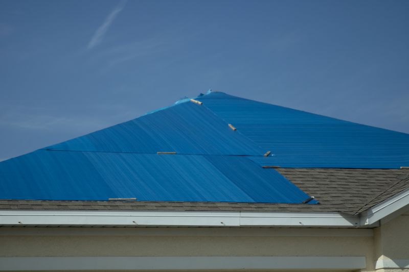 Roof Tarping in Storm
