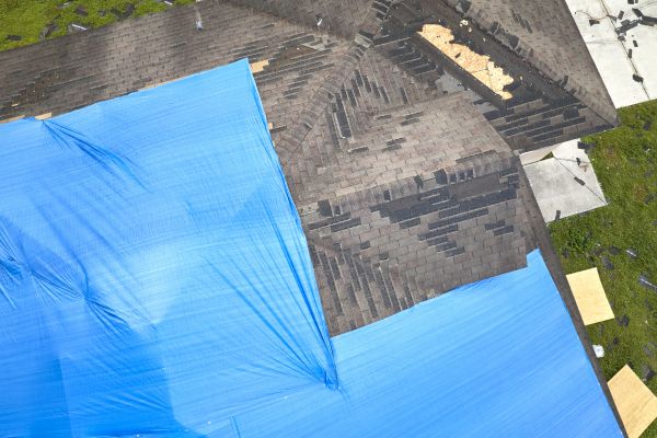 Storm Damage Roof Tarping